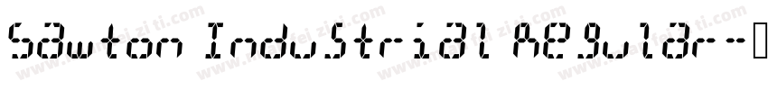Sawton Industrial Regular字体转换